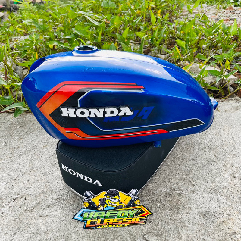tengki cb100 tengki cb125 BIRU HONDA GANK JAPAN tengki press galvanis anti karat