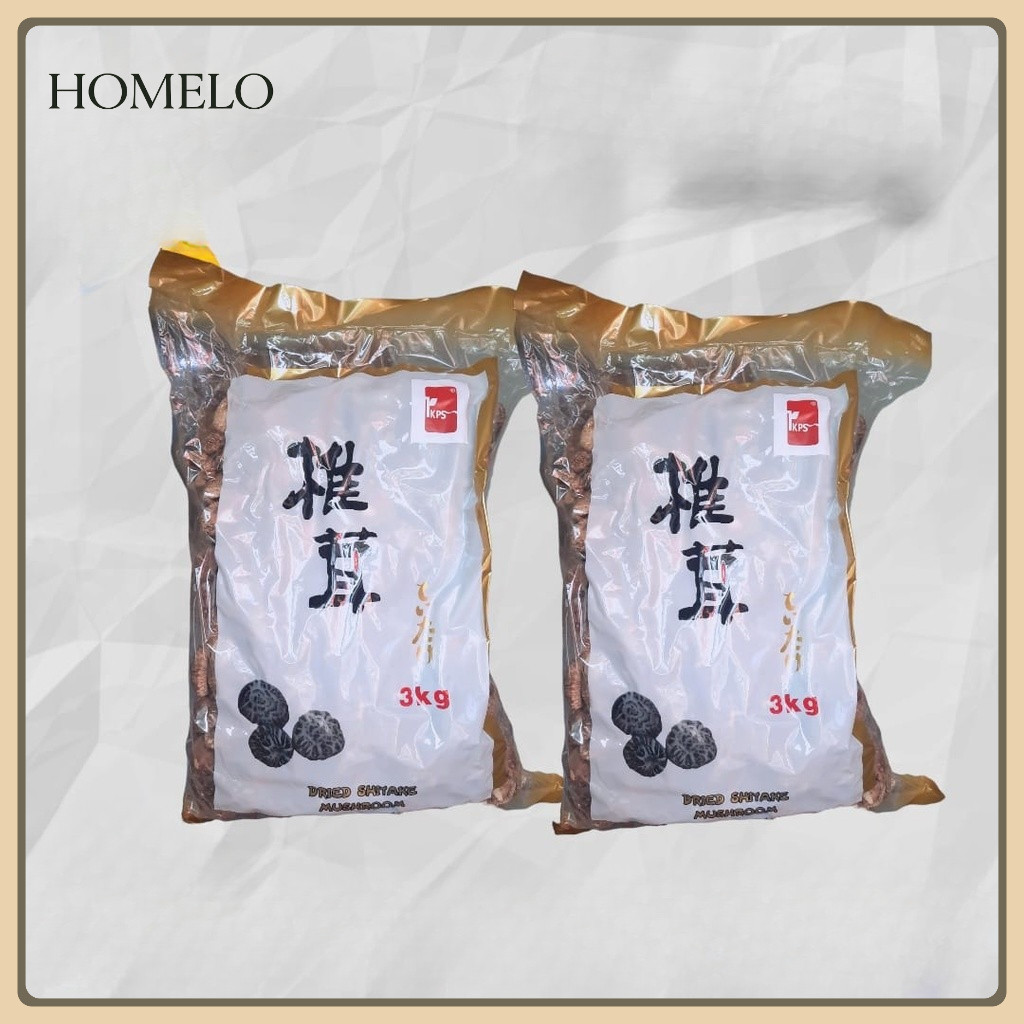 

(HOMELO) Jamur Shitake IKPS / Jamur Hioko Kering 3KG PREMIUM GRADE IKPS