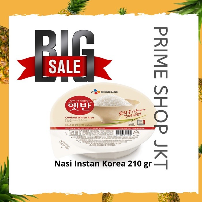 

Nasi Putih Instant Korea / Rice Instan / cooked rice CJ