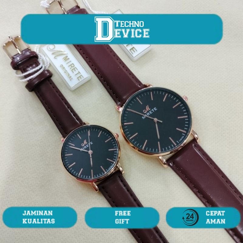 Jam Tangan Mirete Kulit Couple Pria & Wanita