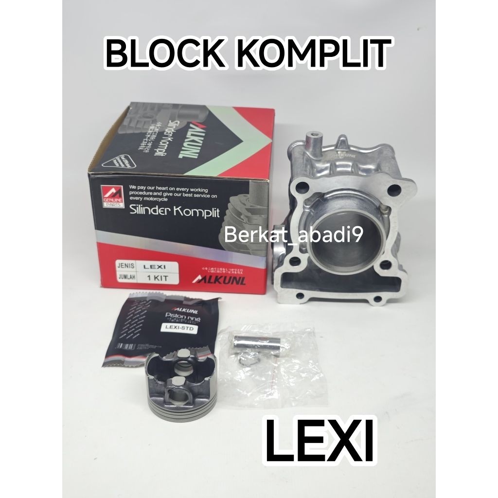 [ Mlkunl ] Cylinder Block Blok Komplit Assy Lexi
