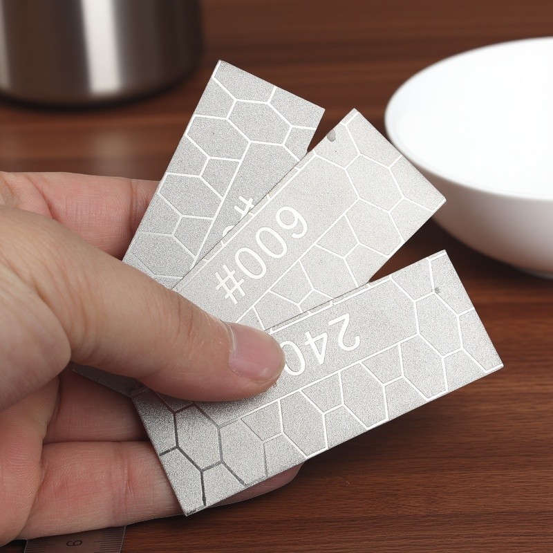 

240-1000# Diamond Stone Sharpener Portable Mini Knife Sharpener to Solve the Problem of Tool Passivation Outdoor Camping Tool