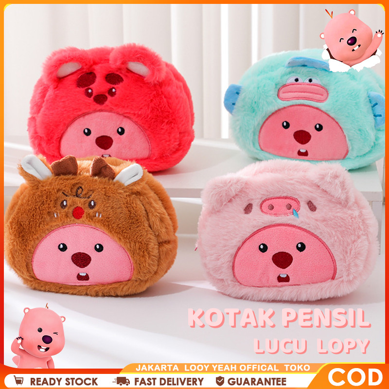 

Pencil Case Lucu Kotak Pensil Boneka Bulu Make Up Pouch Lopy Tempat Pensil Besar Hadiah Sekolah