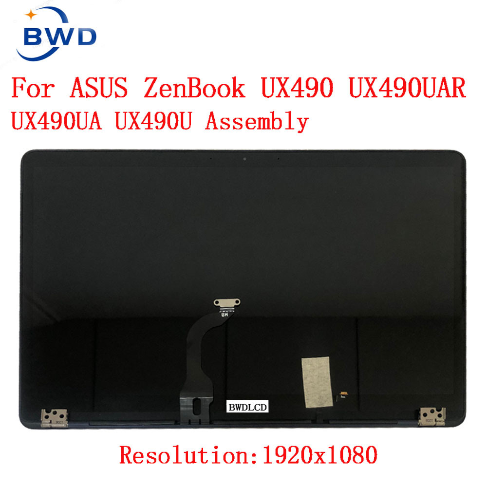 For Asus ZenBook 3 Deluxe UX490 ux490u UX490UA  Glass Display Panel Screen Complete Lcd Assembly wit