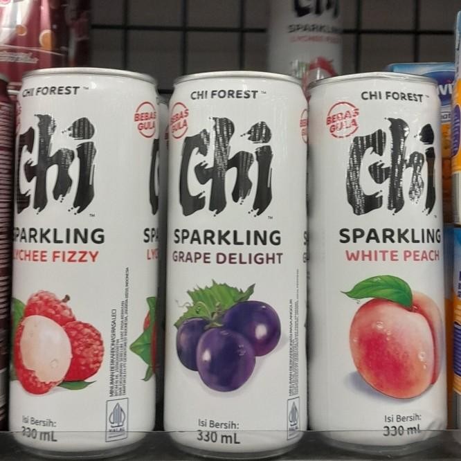 

Chi Forest Sparkling Water Bebas Gula Kaleng Rasa Lychee / Grape / Peach 330ml