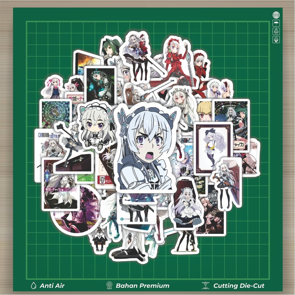 

HOT 50 PCS STIKER Stiker Anime Series Chaika The Coffin Princess Dekorasi Lucu Kreatif untuk Notebook, Skateboard, H