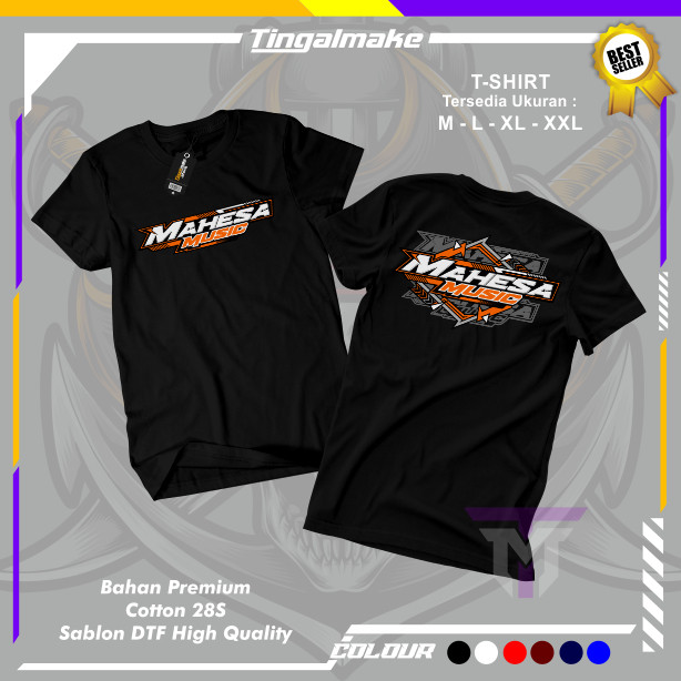 Kaos Distro Mahesa Music Unisex| Baju T-shrit Official Mahesa Music Premium ~ Free sticker