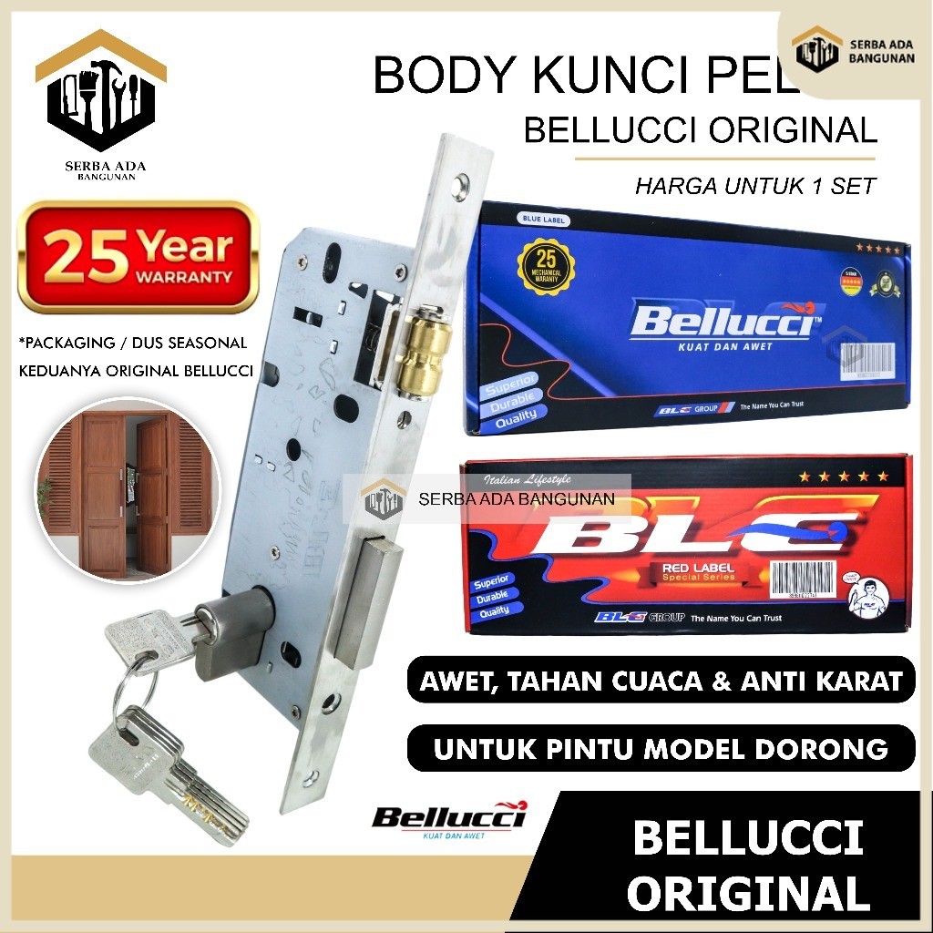 SAB Body Pelor Bellucci Premium SS / Body Roller Bellucci / Kunci Pelor bellucci / Kunci Pintu Tarun