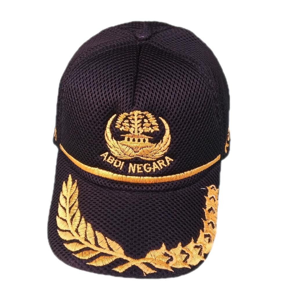 Topi KORPRI Jaring - Topi Abdi negara hitam model jaring