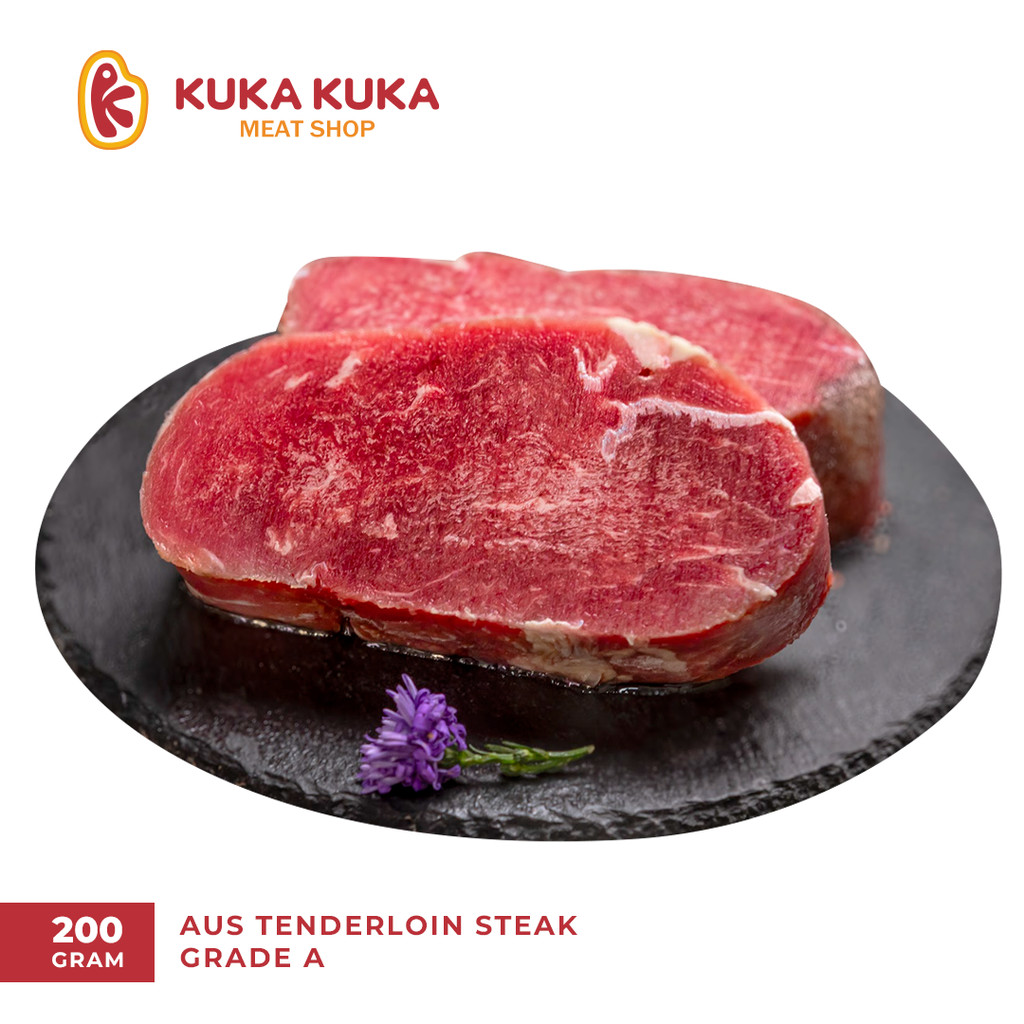 

Kuka - Daging Steak Import AUS Tenderloin Steak 200gr Grade A