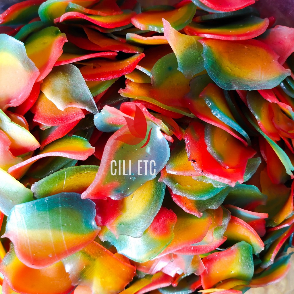 

[Bal] Kerupuk Mentah Rainbow Pelangi Seblak Cap Bintang Berlian 4,8kg