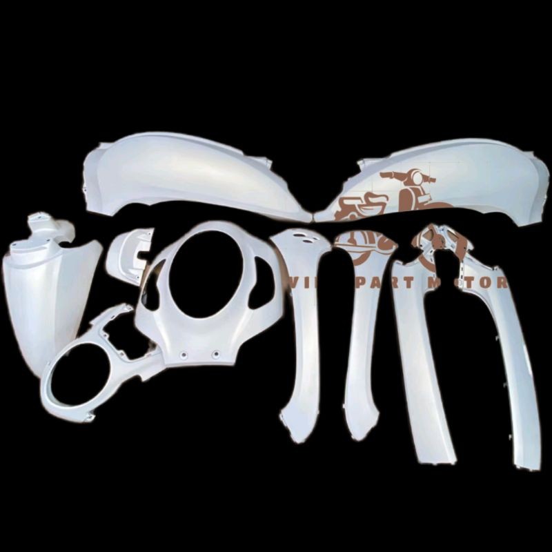 Full Body Halus Honda Scoopy K2f Putih Doff Bahan Asli Cat Repaint Body Scoopy Fi esp New Prisetige 