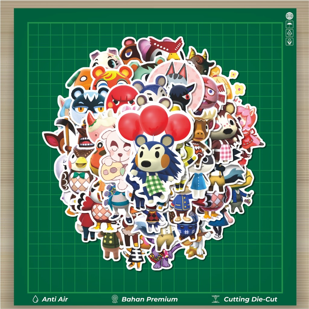 

HOT 50 PCS STIKER Stiker Game Animal Crossing Nintendo Char Mix 2 Stiker Fashion Cars Decal Dingin Kartu Album Custom Vinyl Anti Air- Sticker Aesthetic Buku Journal Koper Casing HP Tablet Laptop Helm Motor Botol Minum