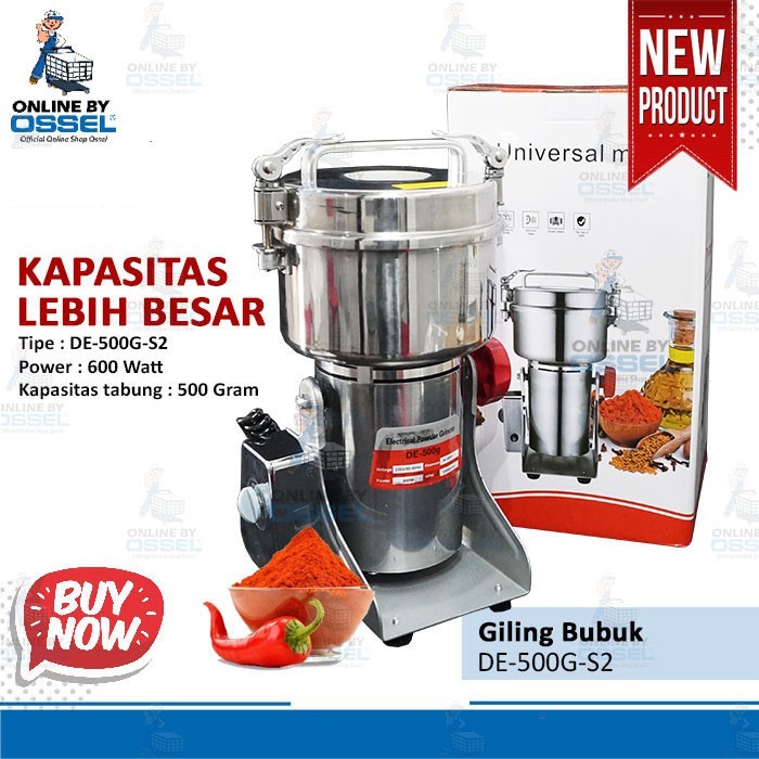 Mesin Penggiling bumbu / Gilingan Bumbu / Giling Tepung Besar 500g Ossel / Powder Grinder