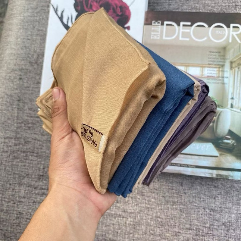 Termurah HIJAB SEGIEMPAT PARIS PREMIUM BRAND ORIGINAL by ALMAHIRA || RF BASIC yA-9