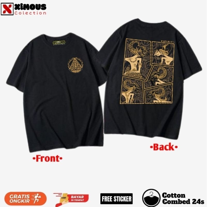 Kaos Baju Pandawa 5 | Kaos Wayang Kulit | Indonesia Culture