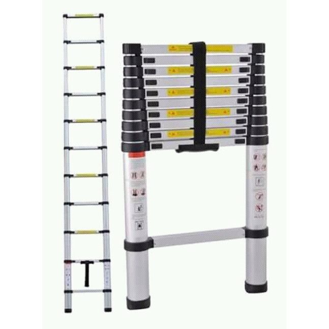 

BMS - Tangga Lipat Aluminium Teleskopik 4,1M Single Telescopic Ladder 4,1 M