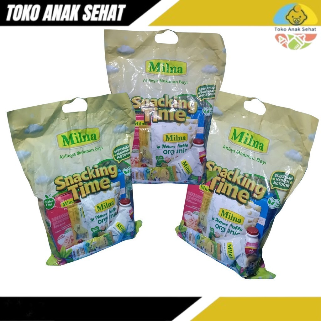 Milna Snack Paket Crunch Cookies Rice Crackers Puff Chil Go Cemilan Bayi Mpasi Snacking Time Free Ma
