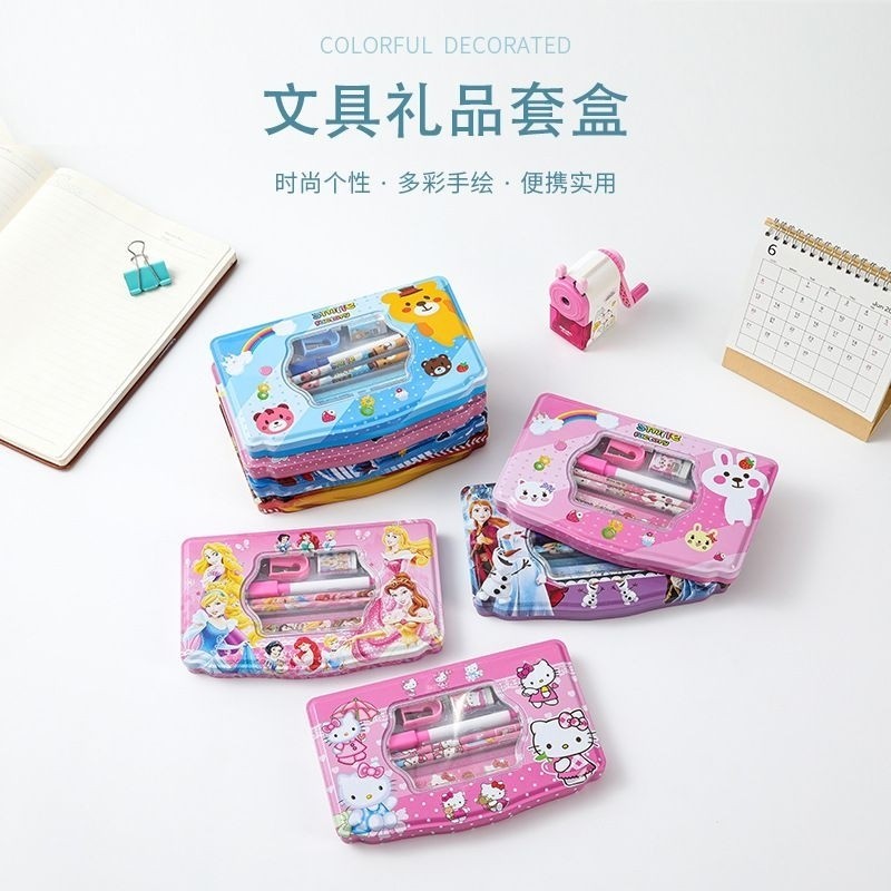 

Tempat Pensil Set kotak pensil Set Kaleng karakter anak bahan import kualitas premium kotak pensil / Pencil Case