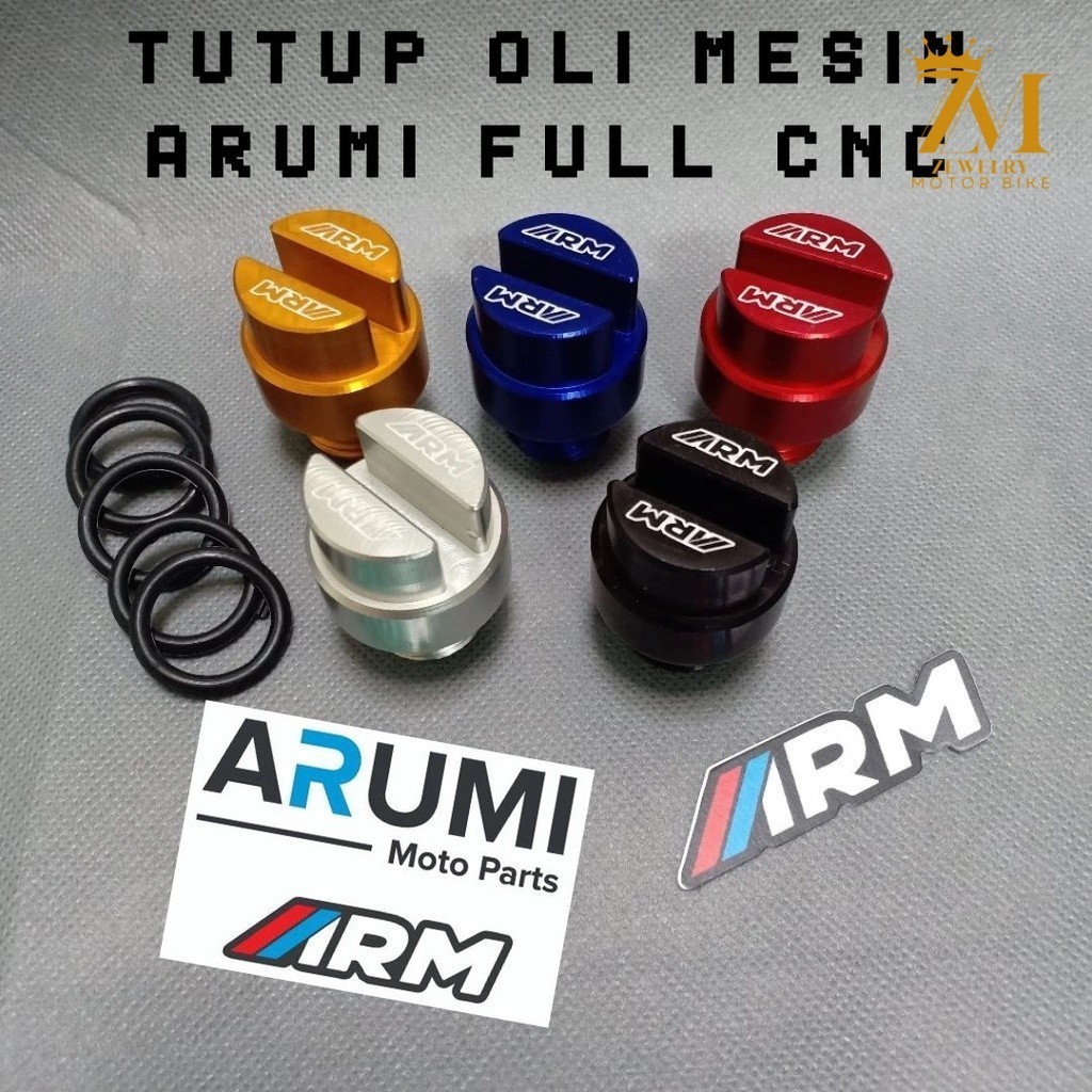 [ZM] Tutup Oli Motor Baut Tutup Oli Mesin ARM Vario PCX Nmax Aerox Beat Scoopy Adv Xmax Full CNC Uni