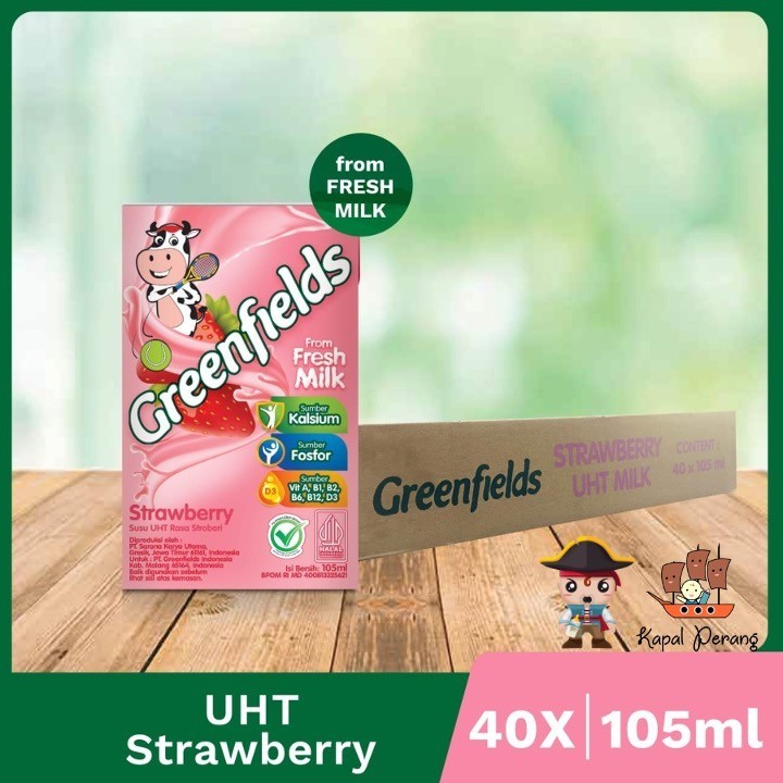 

Greenfields UHT Strawberry 105 mL x 1 Karton