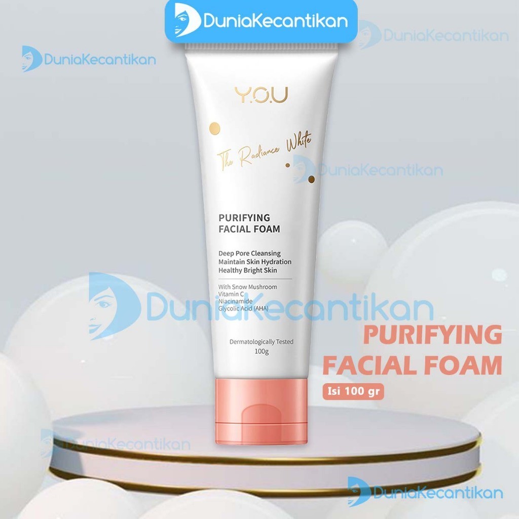 YOU Radiance White Purifying Facial Foam Sabun Cuci Muka Face Wash YOU Sabun Wajah