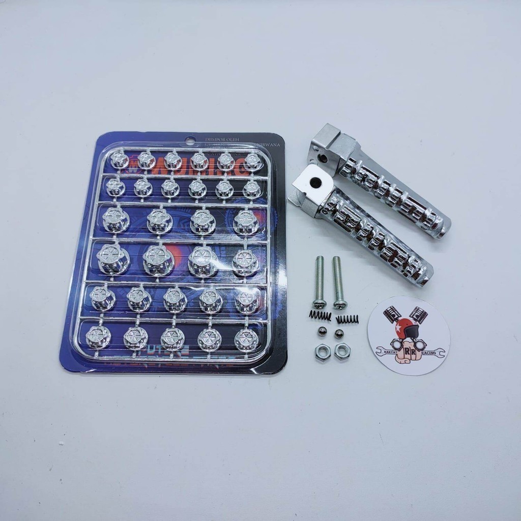 Cover baut probolt flower plus FootStep belakang Yamaha Vixion universal