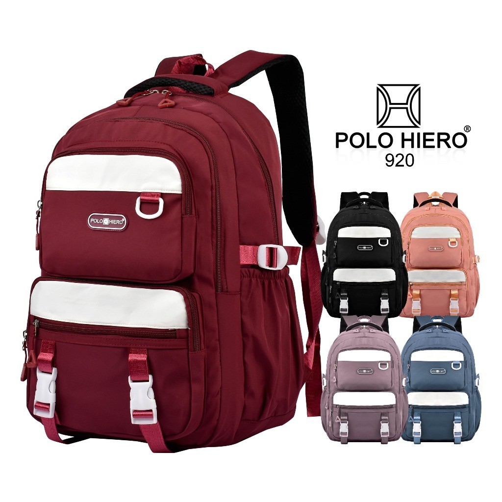 Polo Hiero Tas Ransel Polo Hiero 920 Tas Laptop Sekolah Wanita