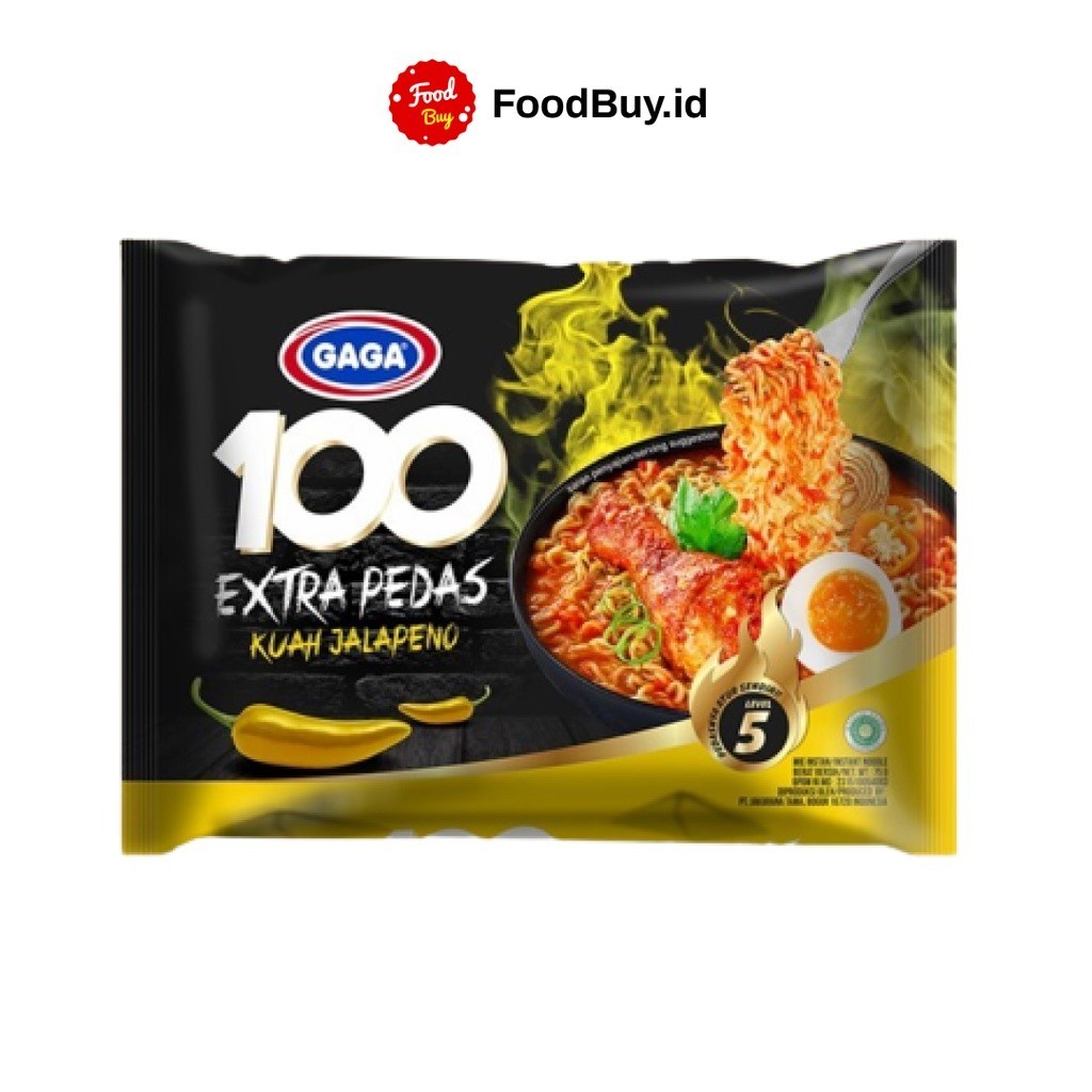 

Mie Gaga 100 Extra Pedas Kuah Jalapeno lvl 5 75 gr