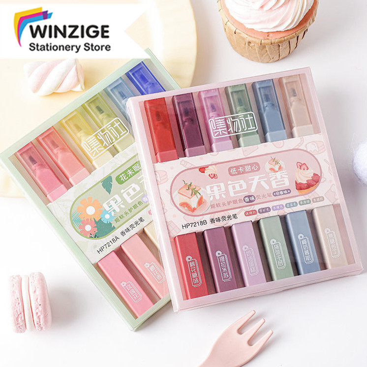 

SURABAYA Winzige Scented Stabilo Highlighter Warna Warni Pastel Dual Tip Spidol Highlighter Pen Aesthetic Lucu Journal Marker Pen Alat Tulis Stationery