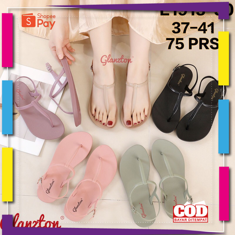 [PREMIUM ORIGINAL] Sandal Japit Tali Glanzton L1913-30 Polos