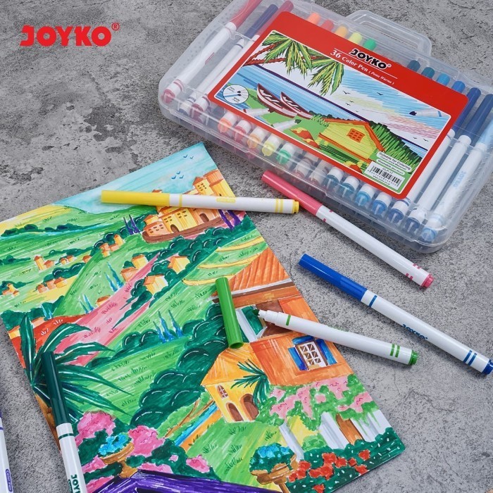 

promo ✨ -Color Pen Pulpen Pena rna Joyko CLP-17 36 rna Colors