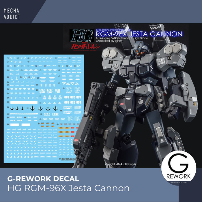 Water Slide Decal HG Jesta Cannon by Grework - Original