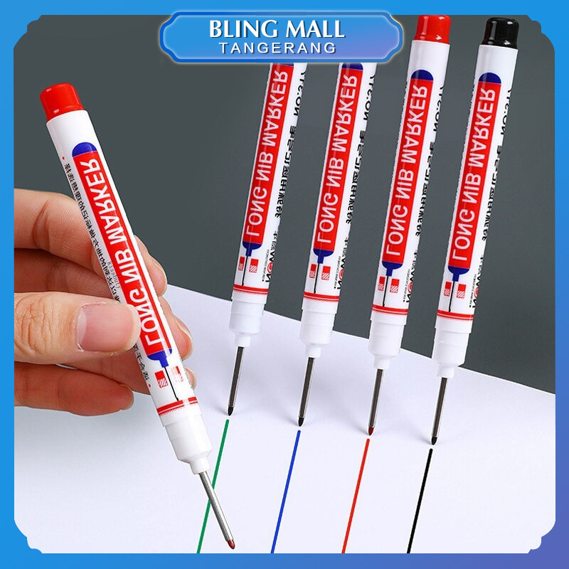 

10PCS Long Head Marker Anti Air Long Nib Marker Multiguna Spidol Kepala Panjang 20mm
