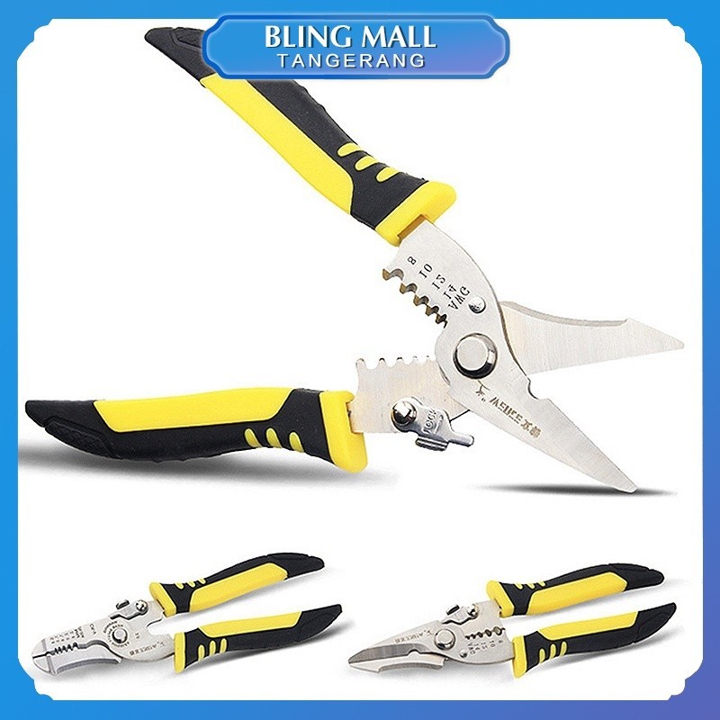 Tang Kupas Kabel / Multifungsi Cable Stripping Pliers / Tang Potong Kupas Kabel