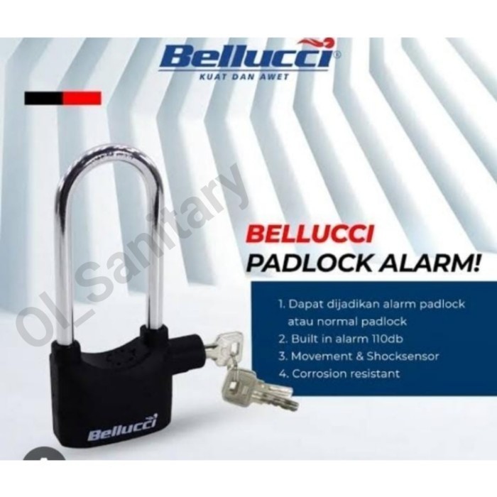 gembok alarm belluci gembok alarm motor berkualitas gembok alarm rumah