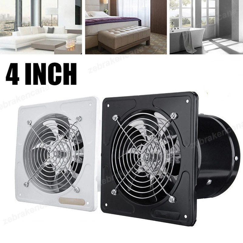 Exhaust Fan Dinding 4Inch Kipas Exhaust Ventilasi Dinding exhaust fan kamar mandi Booster Fan