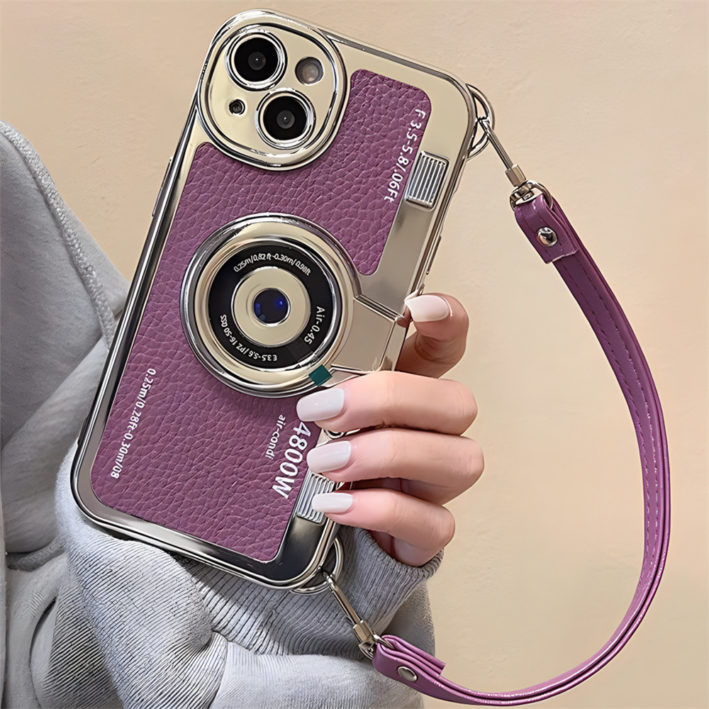 kamera Casing Ponsel untuk iPhone 15 Pro Max 14 13 12 14 Pro Max iPhone 11   Mewah Lanyard Casing Po