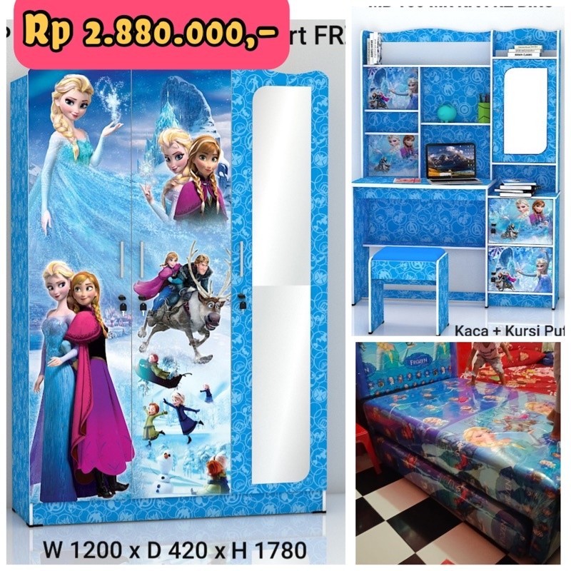 Promo Termurah Set kamar anak frozen komplit stok terbatas by Medanhome