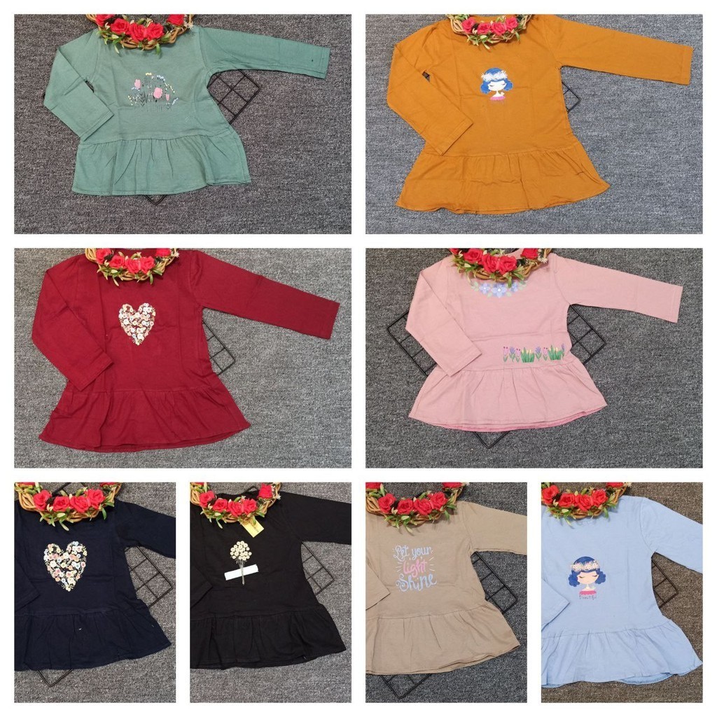 DRESS/TUNIK PEPLUM WATERMELON