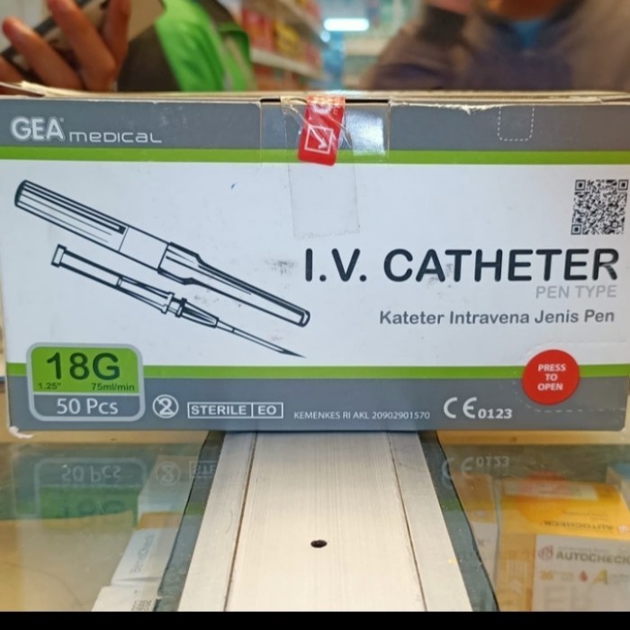 iv catheter 18G Gea abocath 18G Gea jarum infus