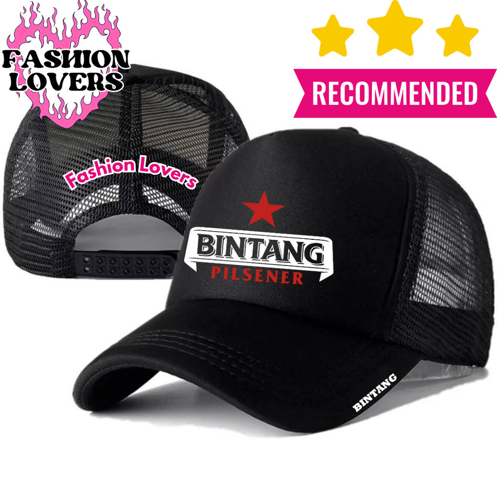 Fashion Loverz Topi Trucker BINTANG PILSENER - Topi Distro BINTANG PILSENER Logo - Topi BINTANG PILS