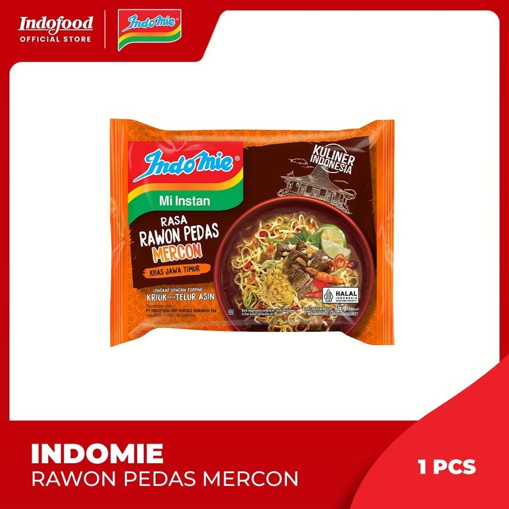 

Indomie Kuah Rawon Pedas Mercon