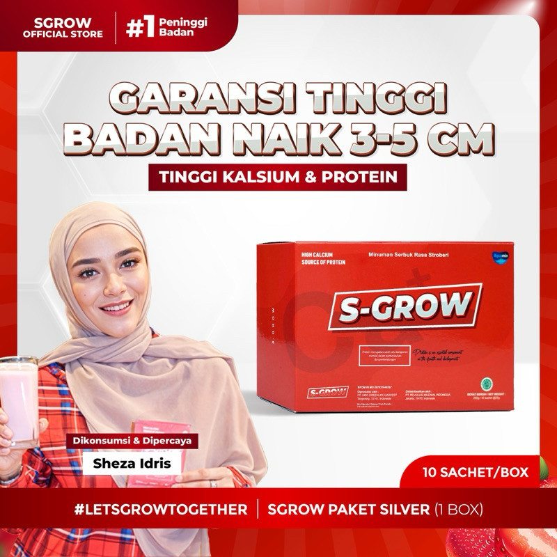 

S-GROW Susu Suplemen Peninggi Badan Terbaik - 1 BOX [ Bisa COD bayar ditempat ]