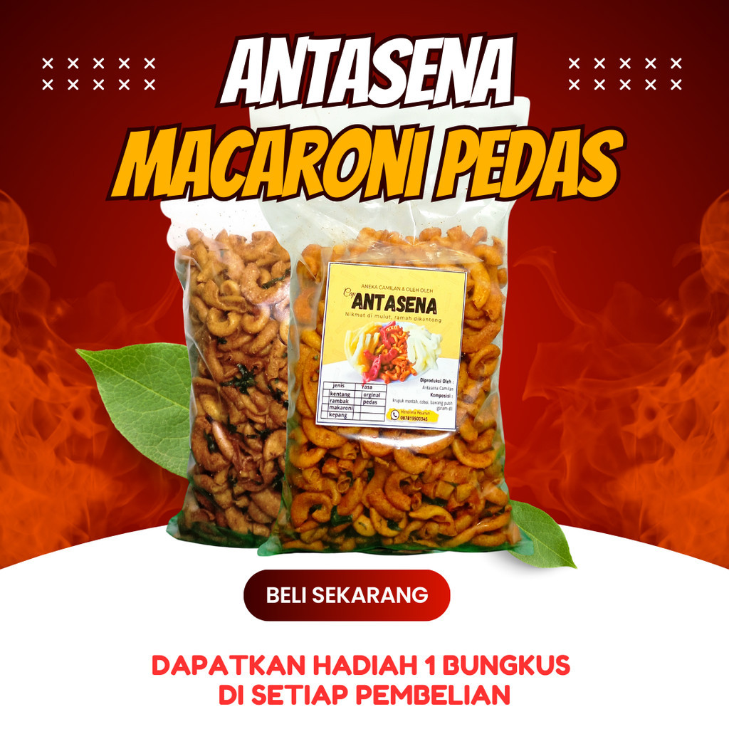 

Makroni Bantat Pedas Daun Jeruk 250 Gram