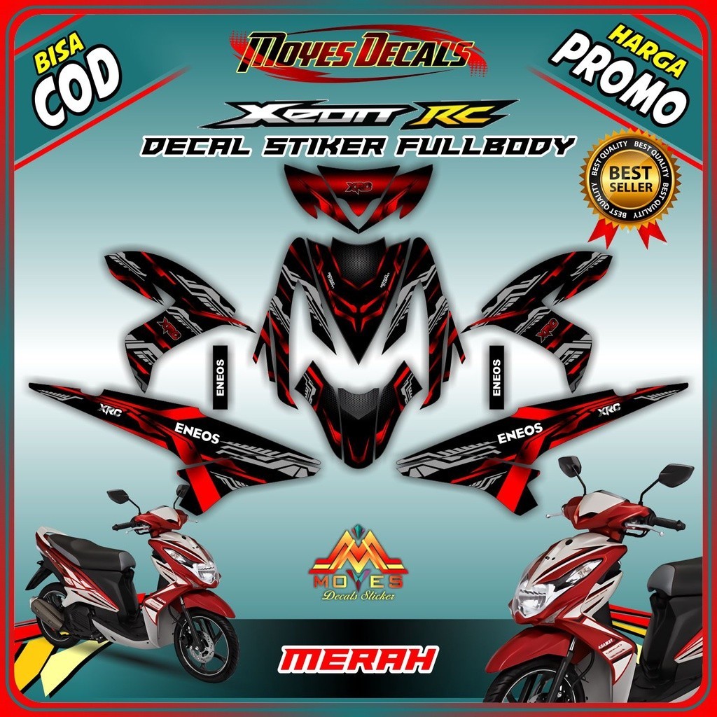 Decal Xeon RC Stiker Xeon Karbu Motif Custom