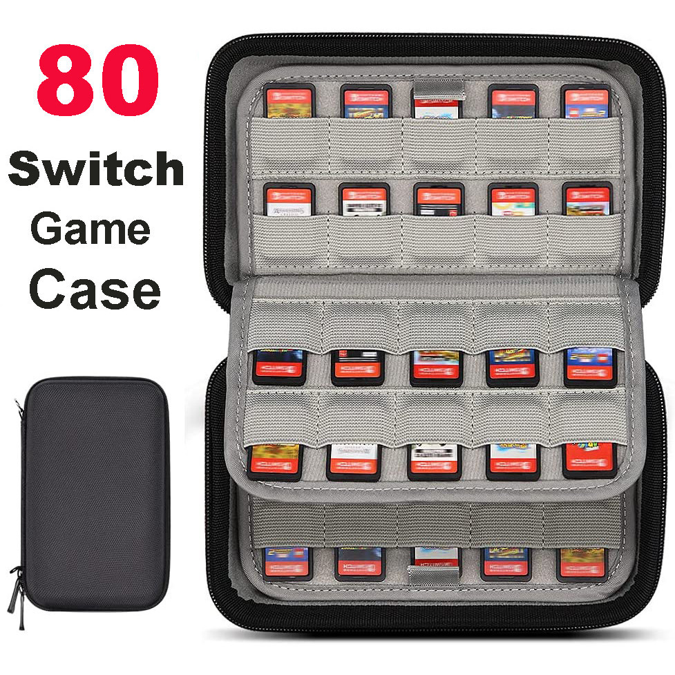 80 Switch Lite Game Case NS Oled Games ,PS Vita Games and SD Cards Cartridge Holders Box for Nintend