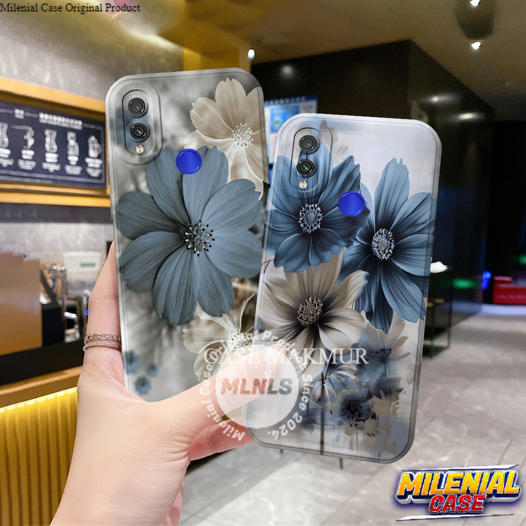 Xiaomi Redmi 7 / Note 7 5 Pro Mika Hp Motif Bunga - Silicone Tpu - Custom - Bumper - Case - Casing