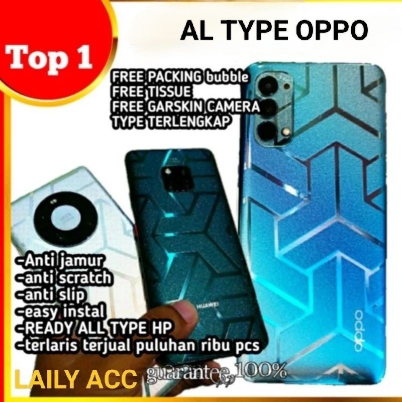 Garskin Anti Jamur Garskin Mutif Al Type Oppo A5s/A3s/A15/A16/A57 2022/A52/A53/A54 4g/A37  Anti Jamu