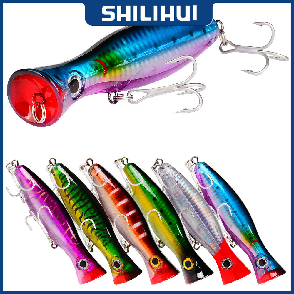 SHILIHUI Lure Popper Casting 43g 13cm Umpan Pancing Ikan Popper Rush Ultra Strong GT Killer Keras Pl